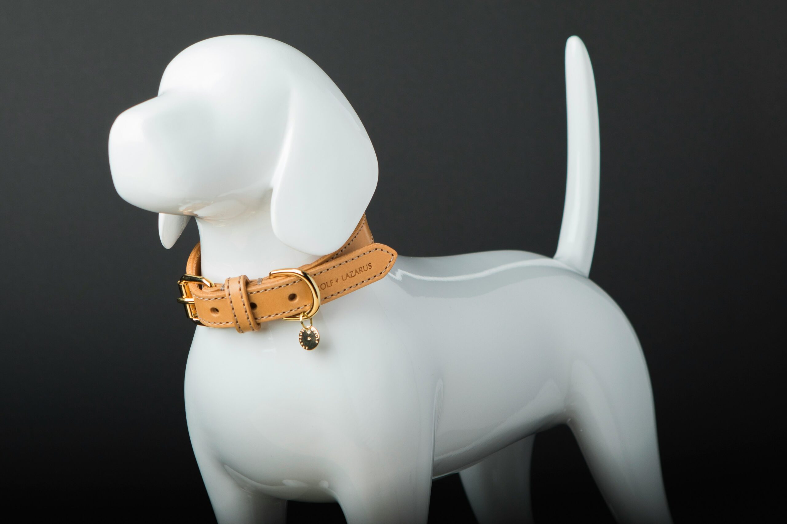 Close-up of a durable dog toy made from non-toxic material.
