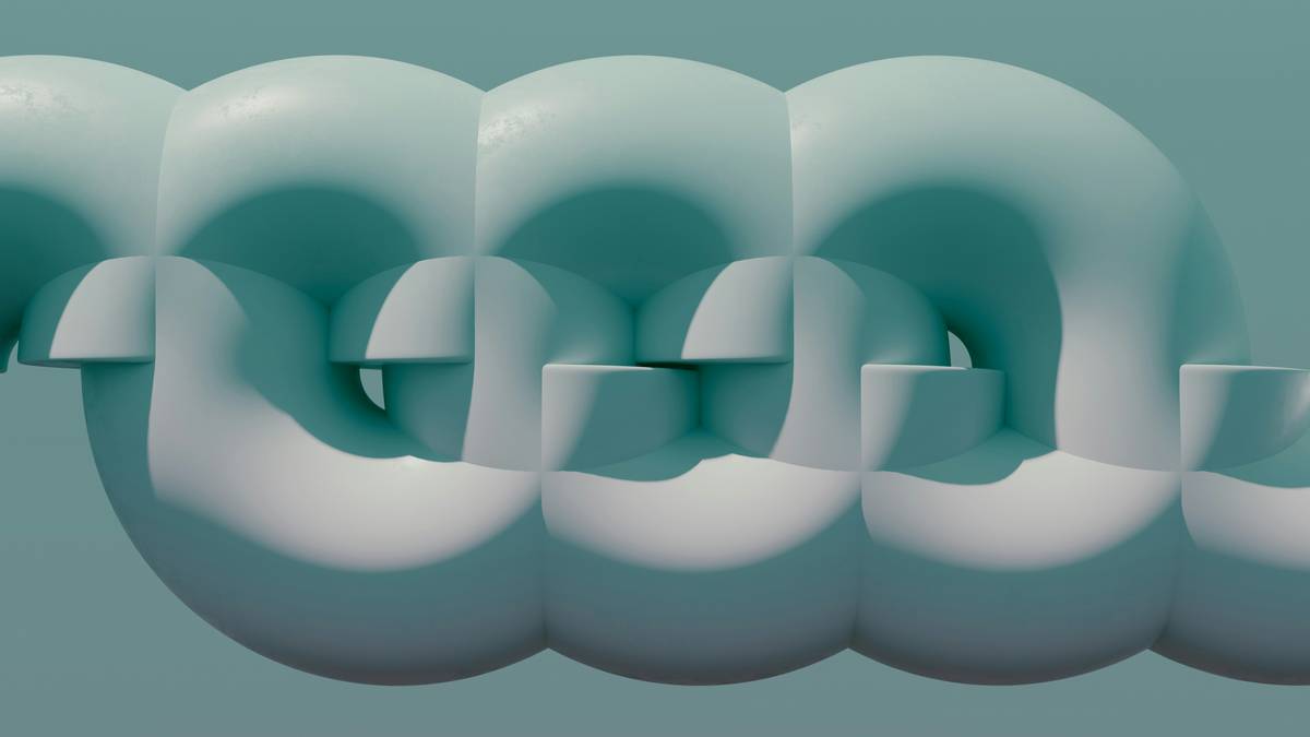 Before-and-after photo of dog teeth using a plaque cleaning toy.